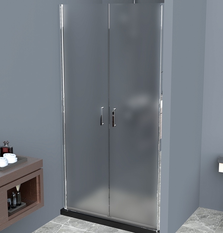 Душевая дверь BelBagno UNO-B-2-100-P-Cr 1000*1900 мм (хром/рифленое)