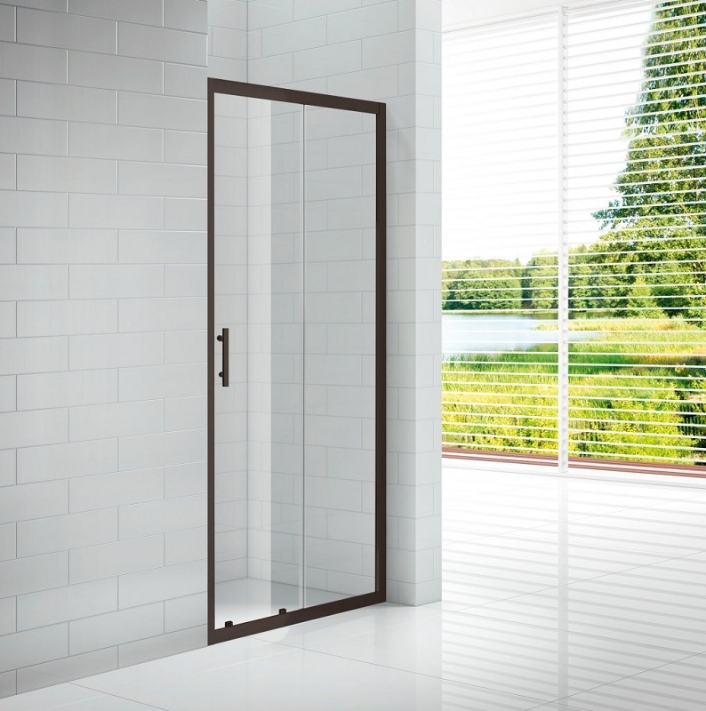 Душевая дверь Cezares ECO-O-BF-1-120-C-NERO 1200*1900 мм (чёрный/прозрачное)