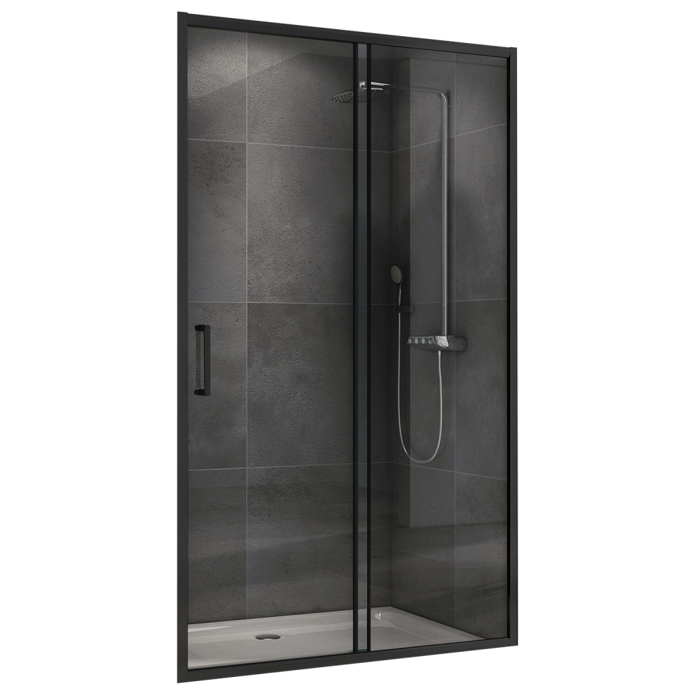 Душевая дверь Abber Schwarzer Diamant AG30100B5 1000*1900 мм (чёрный/прозрачное)
