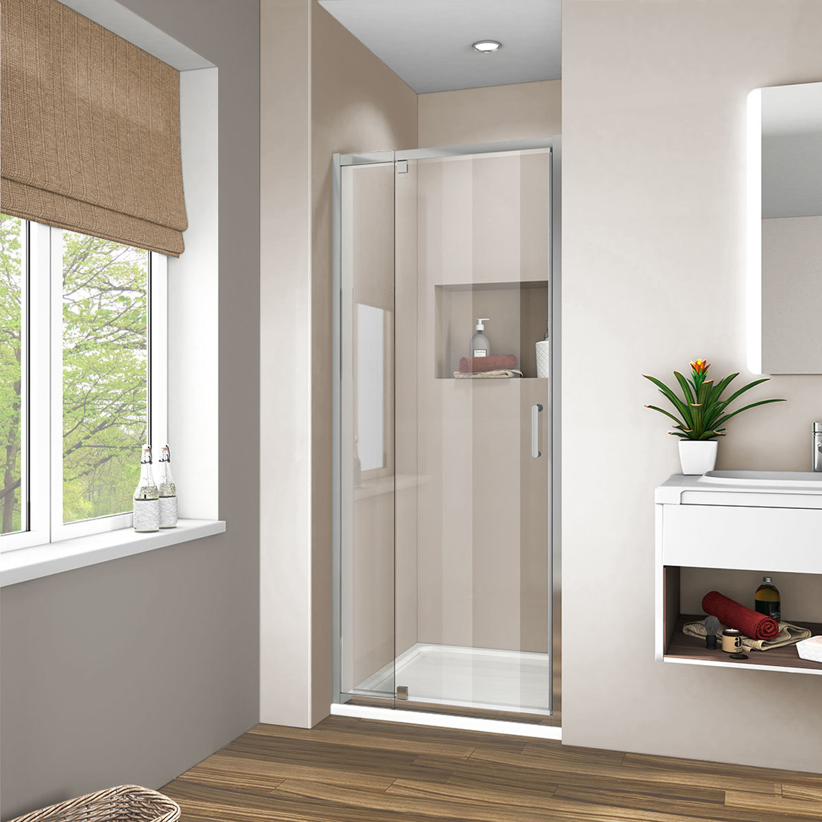 Душевая дверь Vincea Intra VDP-1I8090CL 800/900*1900 мм (хром/прозрачное)