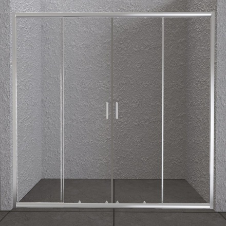 Душевая дверь BelBagno UNIQUE-BF-2-150/180-C-Cr 1800*1900 мм (хром/прозрачное)