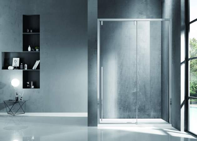Душевая дверь  Bravat Slim Line BD120.4105A 1200*1950 мм (хром/прозрачное)