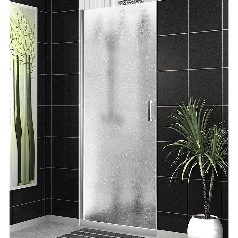 Душевая дверь BelBagno UNO-B-1-70-CH-Cr 700*1900 мм (хром/рифленое)