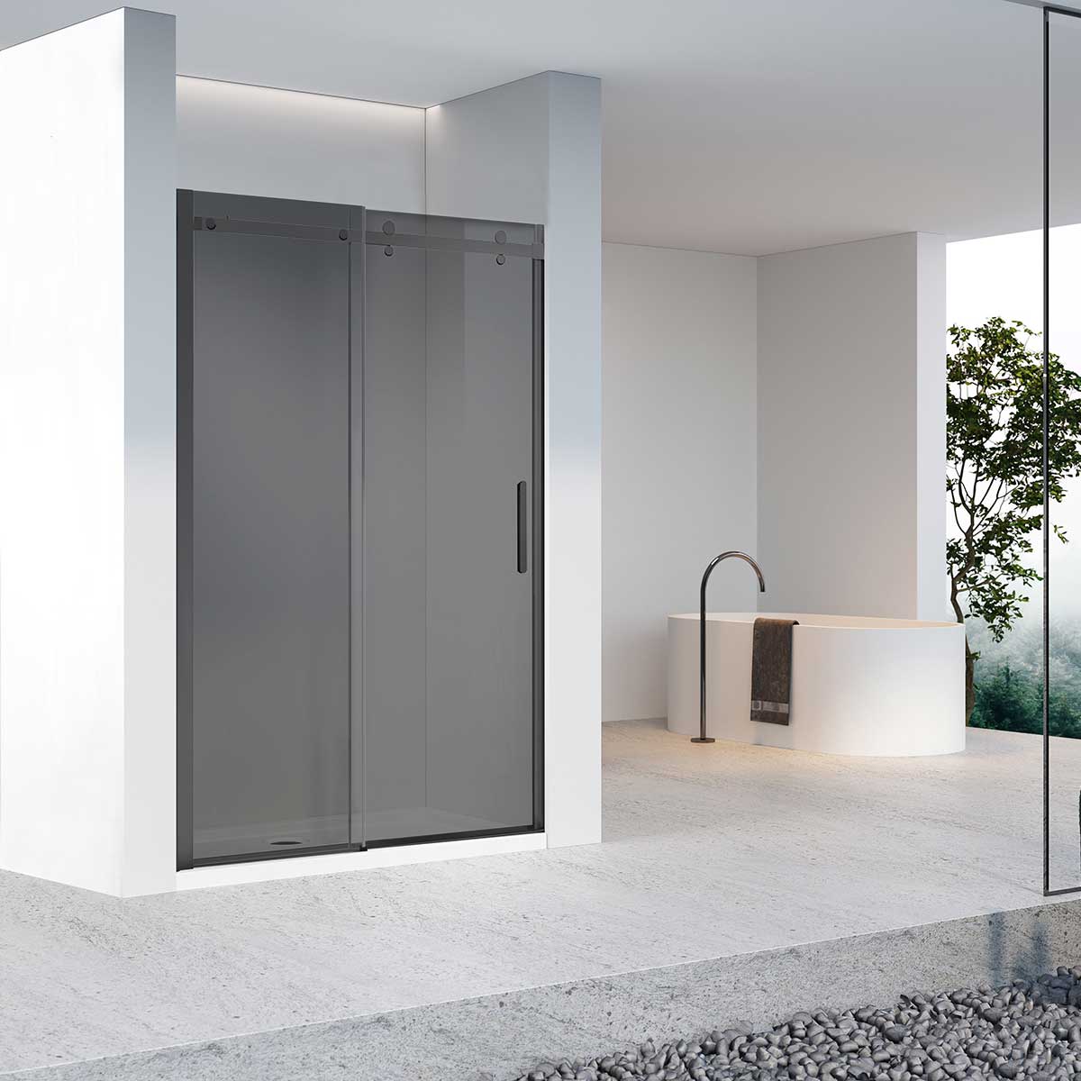 Душевая дверь Vincea Como-N VDS-4CN120CGB 1200*1950 мм (черный/тонированное)