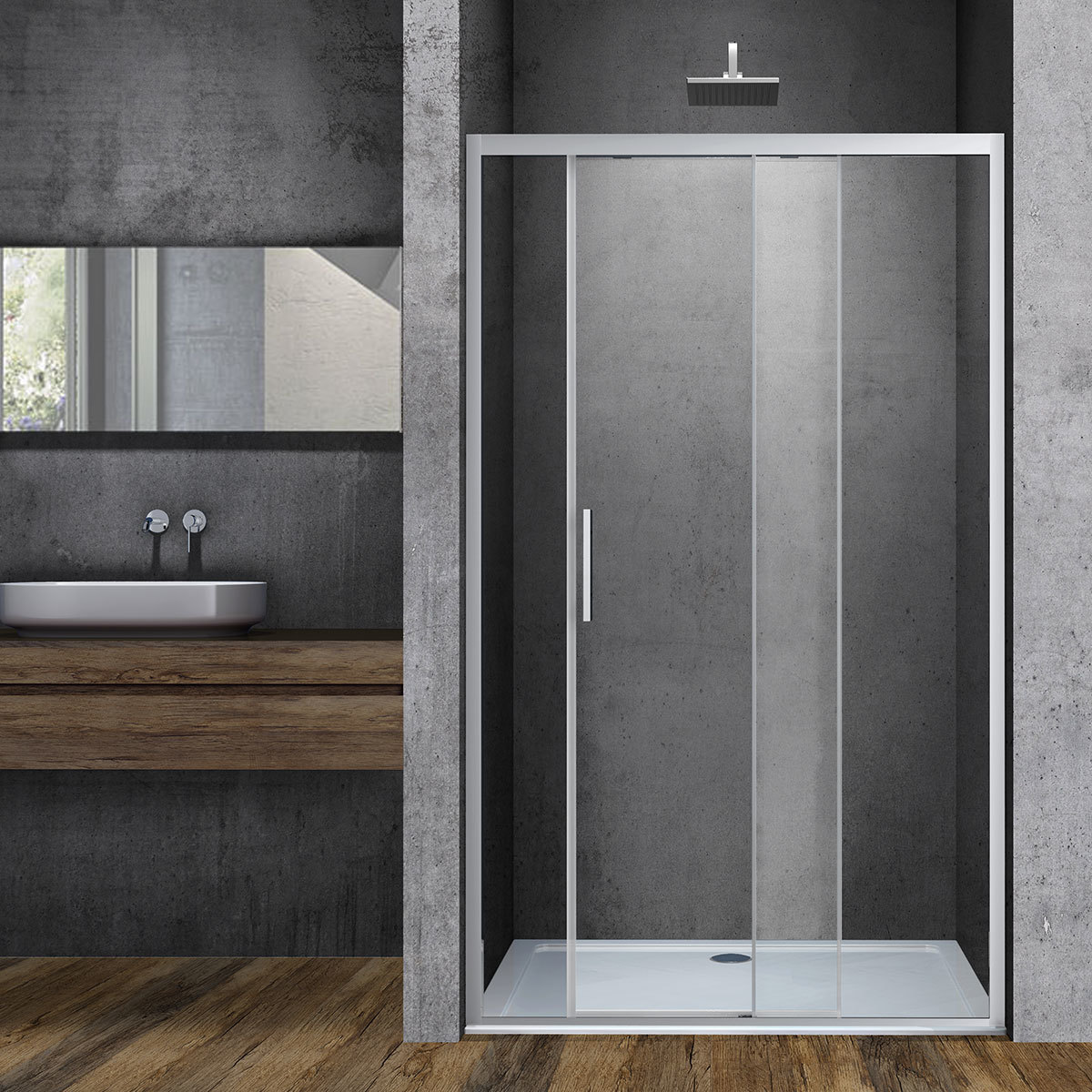 Душевая дверь Vincea Soft VDS-3SO160CL 1600*1950 мм (хром/прозрачное)