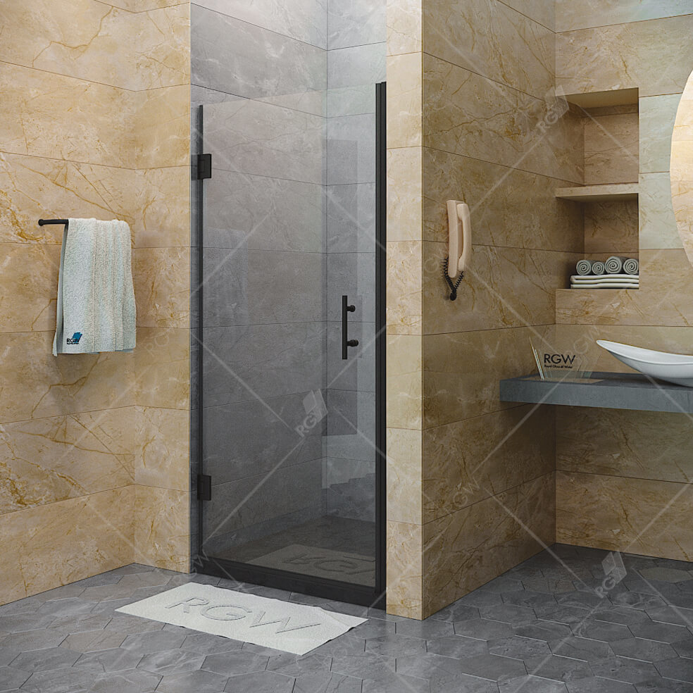 Душевая дверь RGW HO-011B Hotel 800*1950 мм (черный/прозрачное)