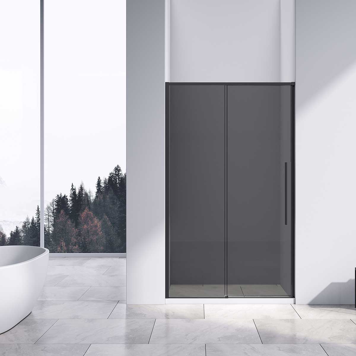 Душевая дверь Vincea Slim-N VDS-4SN110CGB 1100*1950 мм (черный/тонированное)