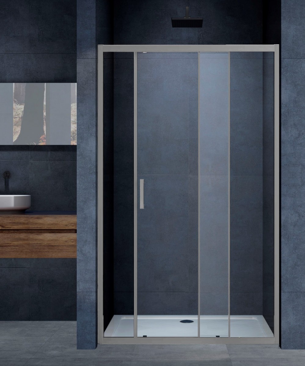 Душевая дверь Vincea Alpha VDS-3AL120CLGM 1200*1900 мм (вороненая сталь/прозрачное)