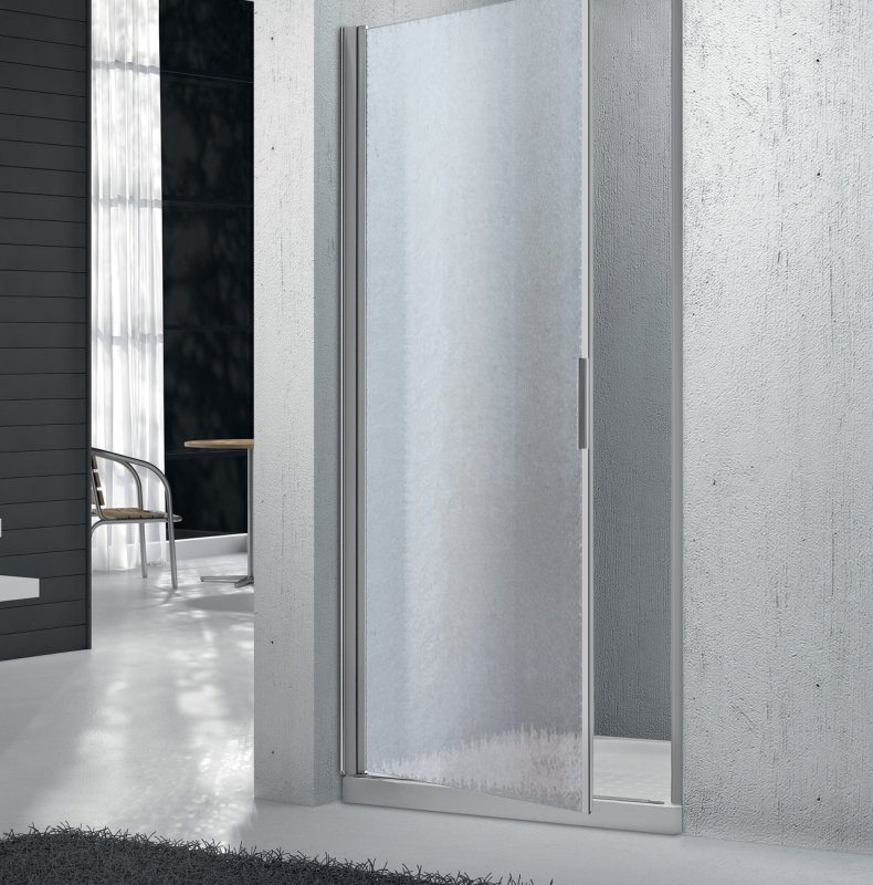 Душевая дверь BelBagno SELA-B-1-80-P-Cr 800*1900 мм (хром/рифленое)