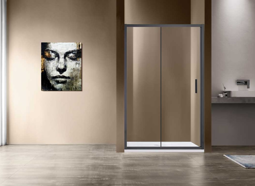Душевая дверь Vincea Garda VDS-1G120CLGM 1200*1900 мм (вороненая сталь/прозрачное)