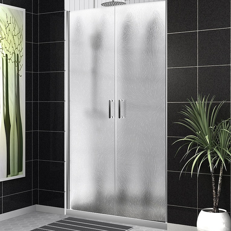 Душевая дверь BelBagno UNO-B-2-120-CH-Cr 1200*1900 мм (хром/рифленое)