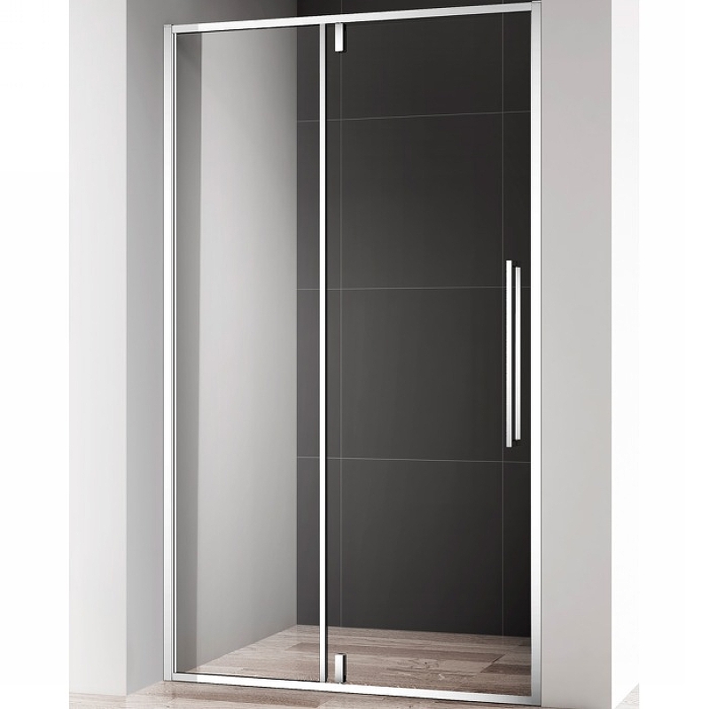 Душевая дверь AQUAme AQM7108-9 900*1950 мм (хром/прозрачное)