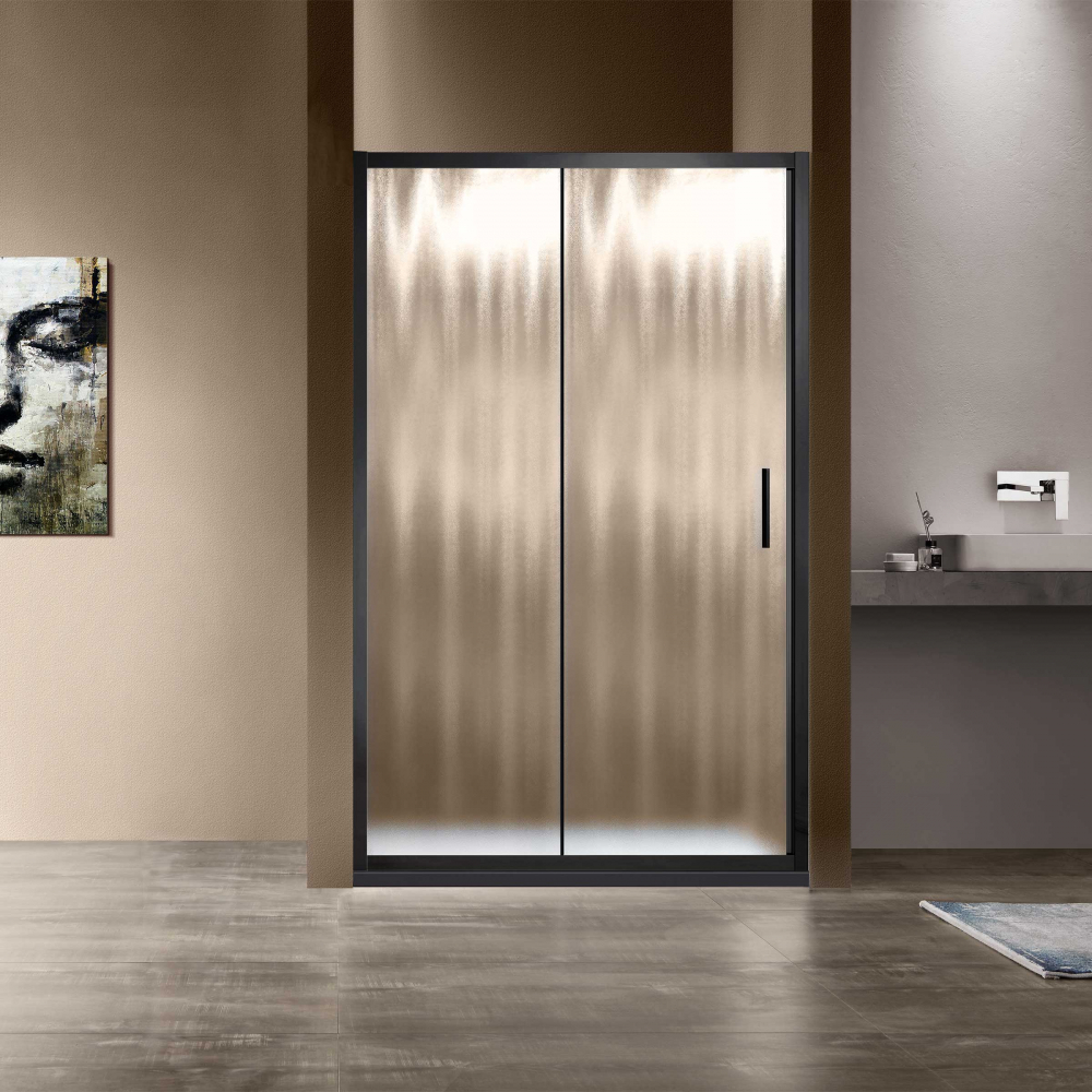 Душевая дверь Vincea Garda VDS-1G120CHB 1200*1900 мм (черный/шиншилла)