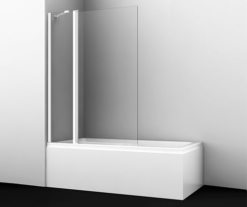 Шторка на ванну WasserKRAFT Berkel 48P02-110WHITE Fixed 1100*1400 мм (белый/прозрачное)