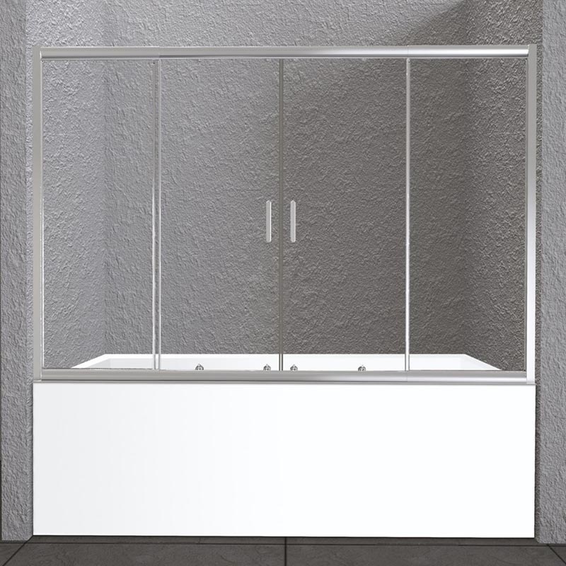 Шторка на ванну BelBagno UNIQUE-VF-2-150/180-140-C-Cr 1800*1400 мм (хром/прозрачное)