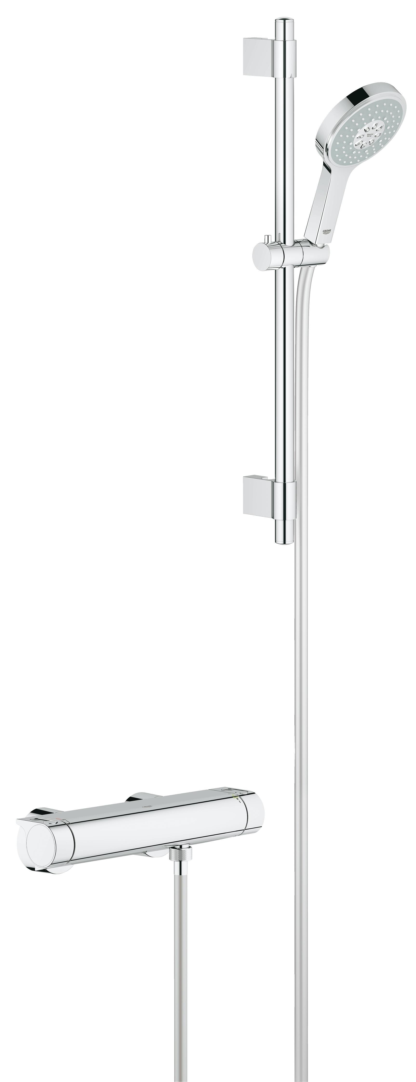 Термостат для душа GROHE Grohtherm 2000 с душевым гарнитуром, хром 34281001