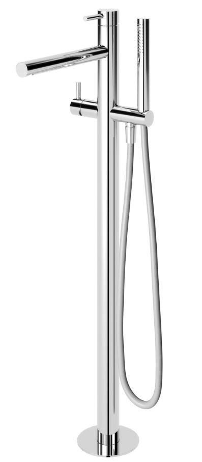 Смеситель напольный для ванны Cezares LEAF-VDP-L-01 (хром)
