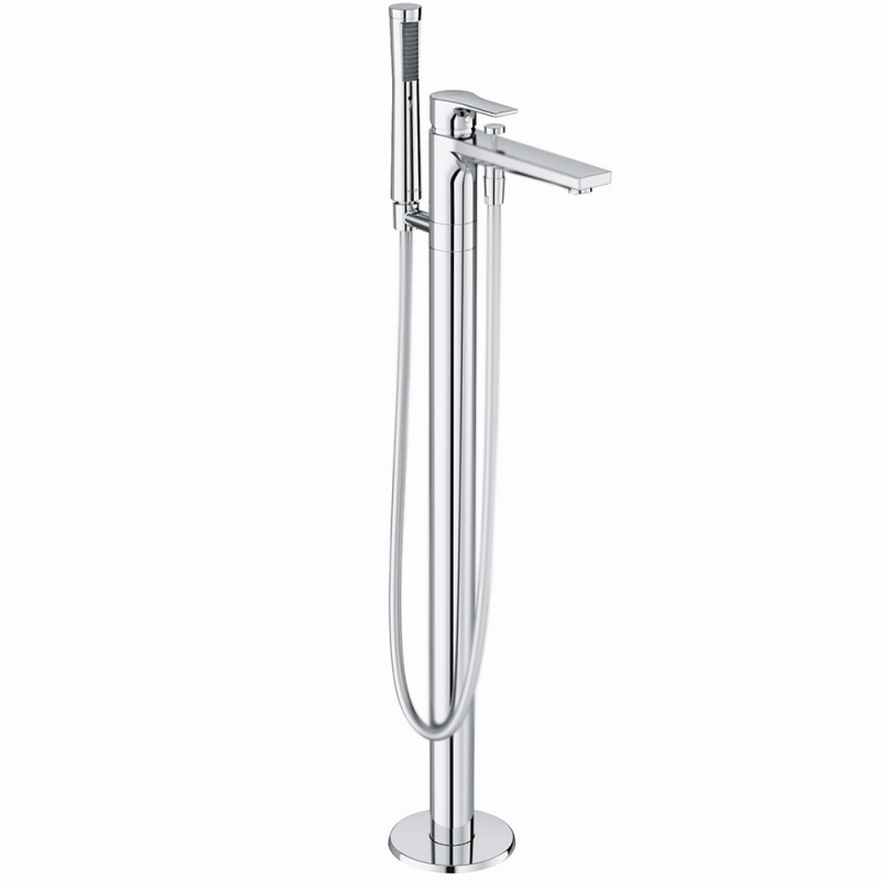 Смеситель напольный для ванны Kludi Zenta SL 485900565 (хром) внешняя часть