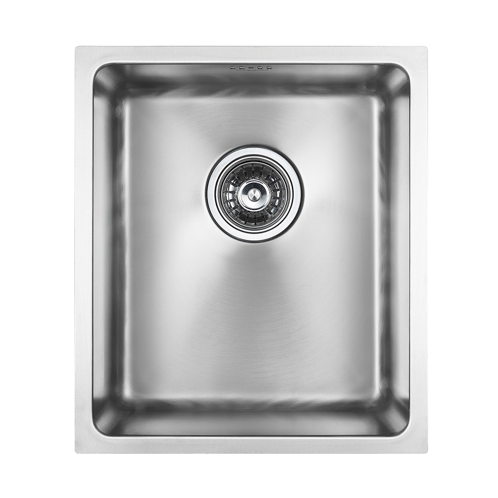 Мойка кухонная Paulmark Vista PM904438-BS 380*440 мм (брашированная сталь)