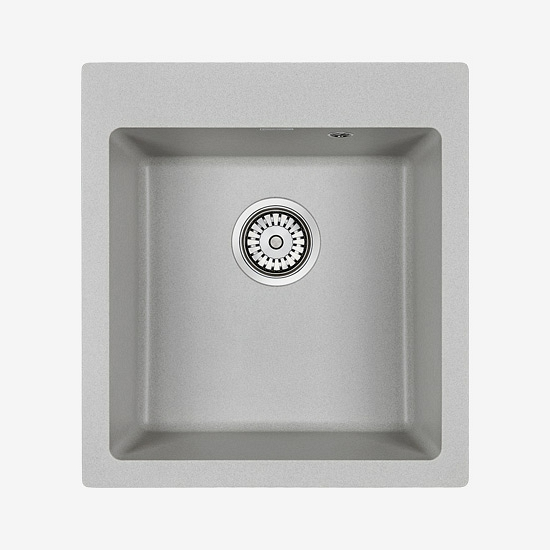 Мойка кухонная Paulmark Zemar PM104651-GR 465*510 мм (серый)