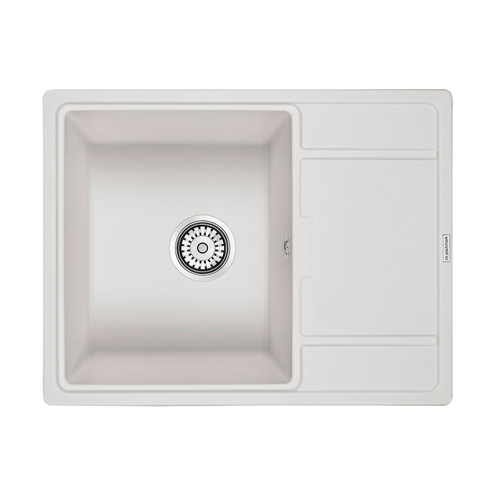 Мойка кухонная Paulmark Weimar PM216550-WH 650*500 мм (белый)