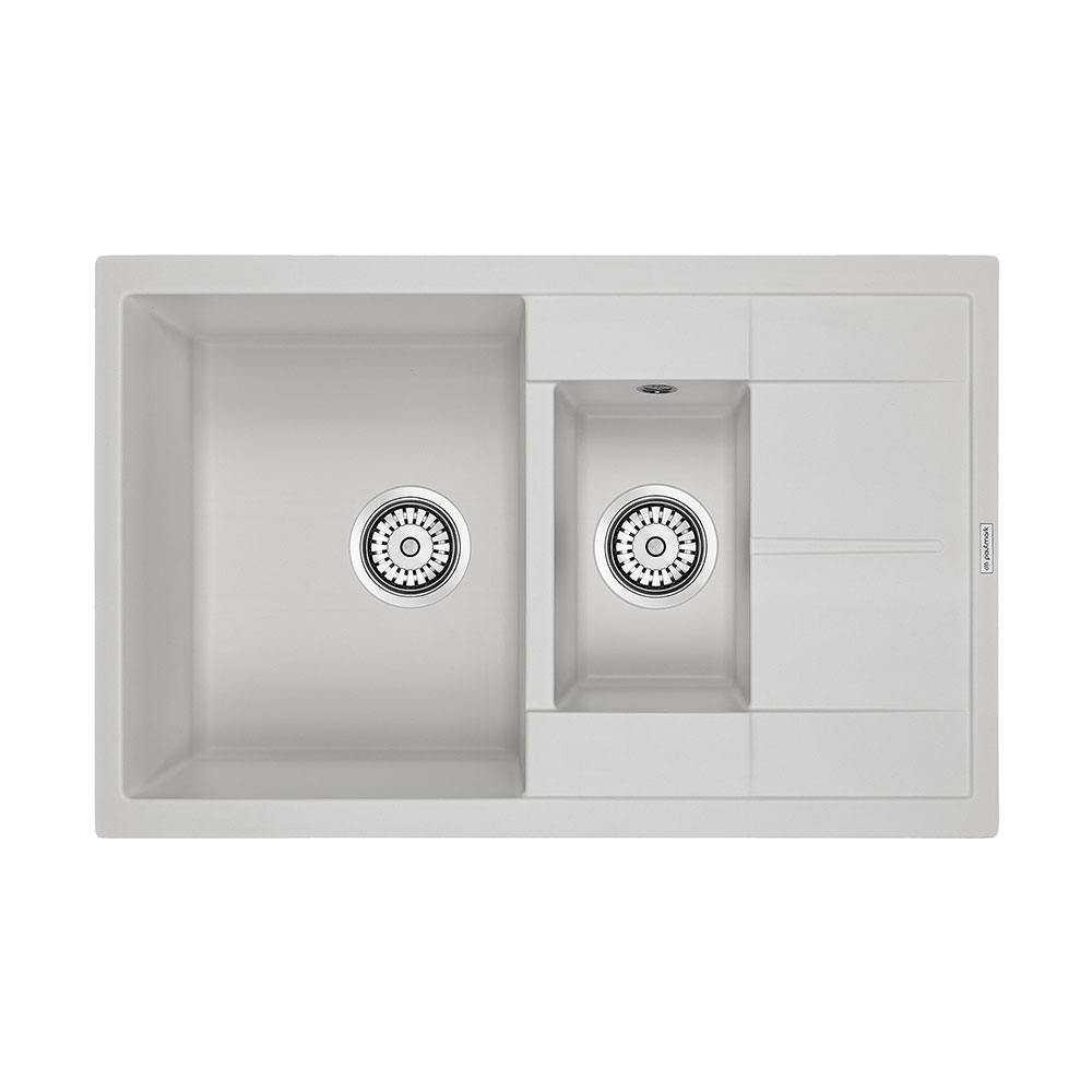 Мойка кухонная Paulmark Feste PM237850-WH 775*495 мм (белый)