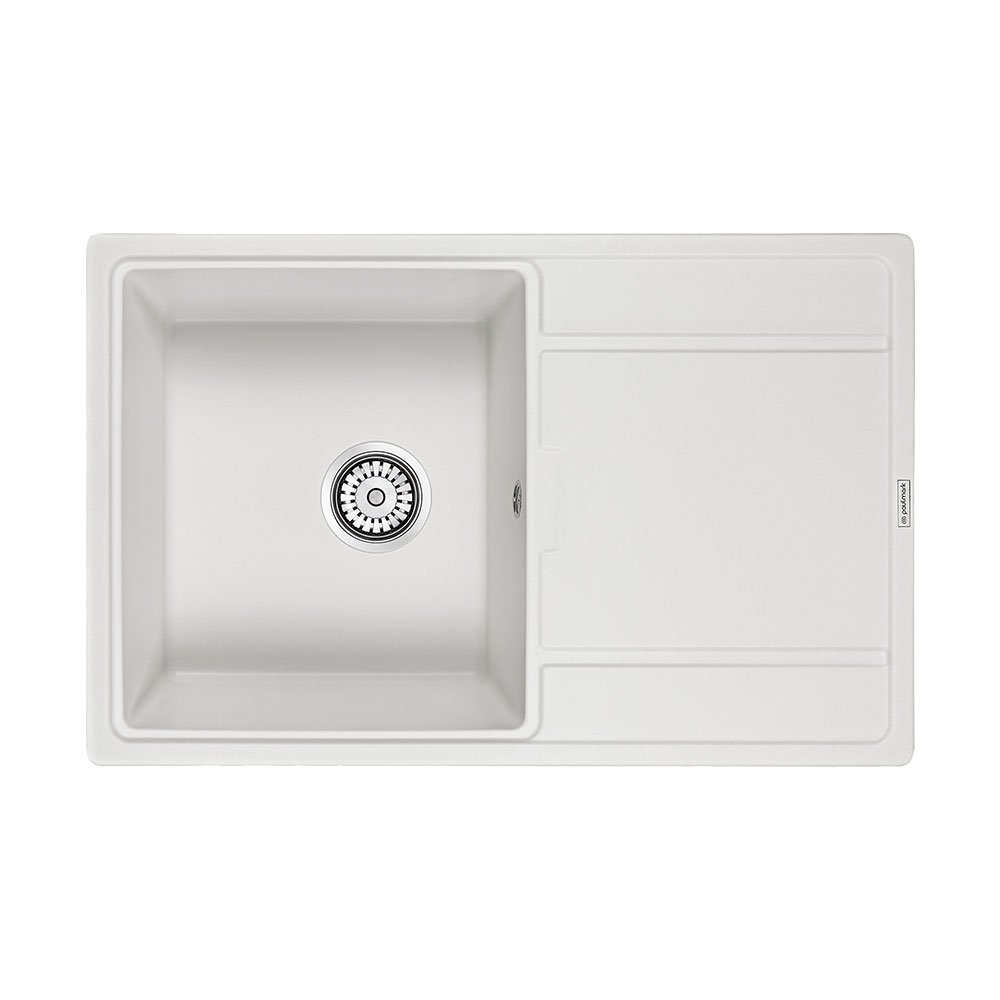 Мойка кухонная Paulmark Flugen PM217850-WH 780*500 мм (белый)