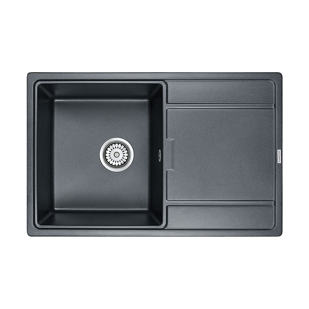 Мойка кухонная Paulmark Flugen PM217850-BLM 780*500 мм (черный металлик)