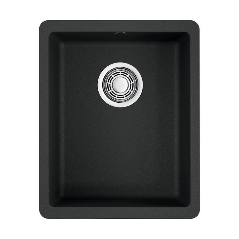 Кухонная мойка Omoikiri Kata 34-U BL 4993382 340*420 мм (черный)