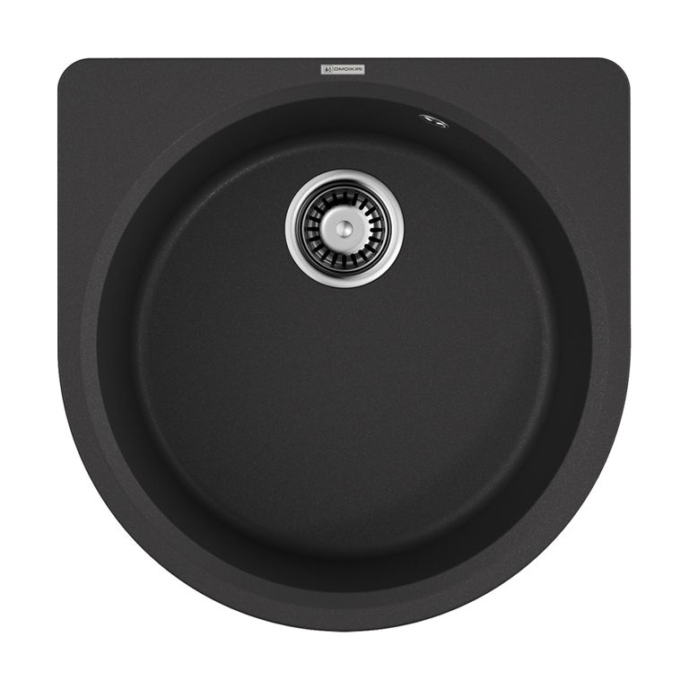 Кухонная мойка Omoikiri Akegata 51-BL 4993758 510*510 мм (чёрный)