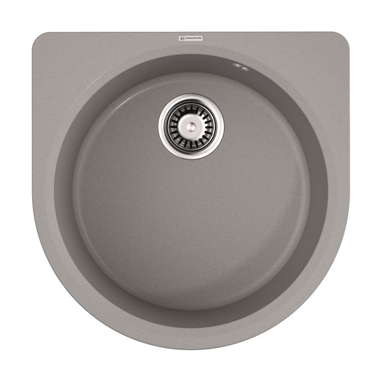 Кухонная мойка Omoikiri Akegata 51-GR 4993756 510*510 мм (leningrad grey)
