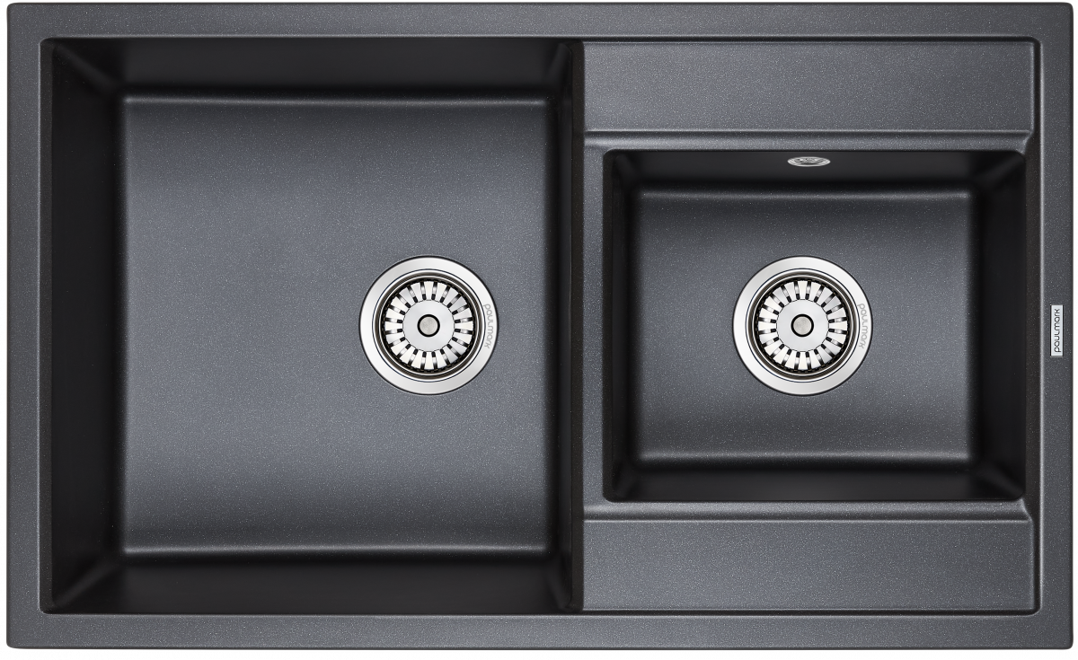 Кухонная мойка Paulmark Tandem PM238250-BLM 820*500 мм (черный металлик)
