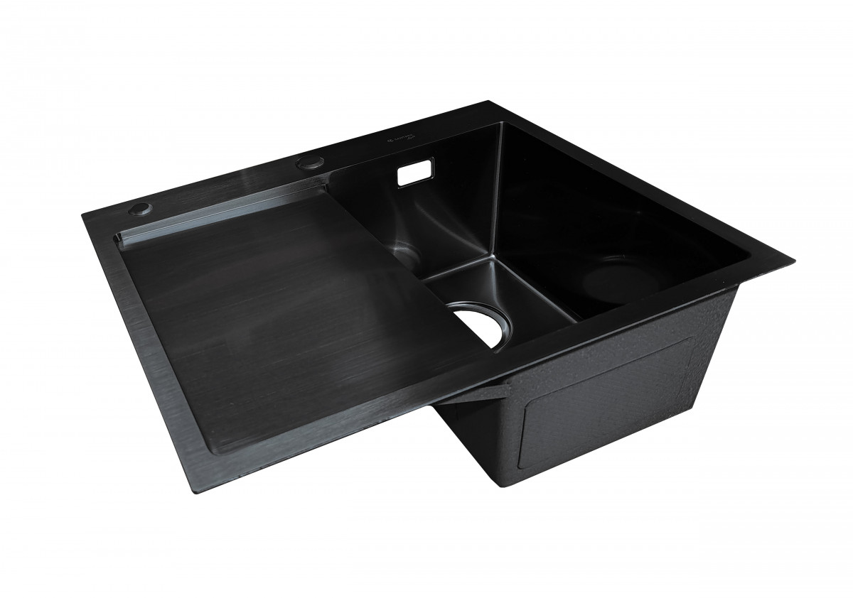 Кухонная мойка Santrek Aqua R D6050HRB 600*500 мм (чёрный)