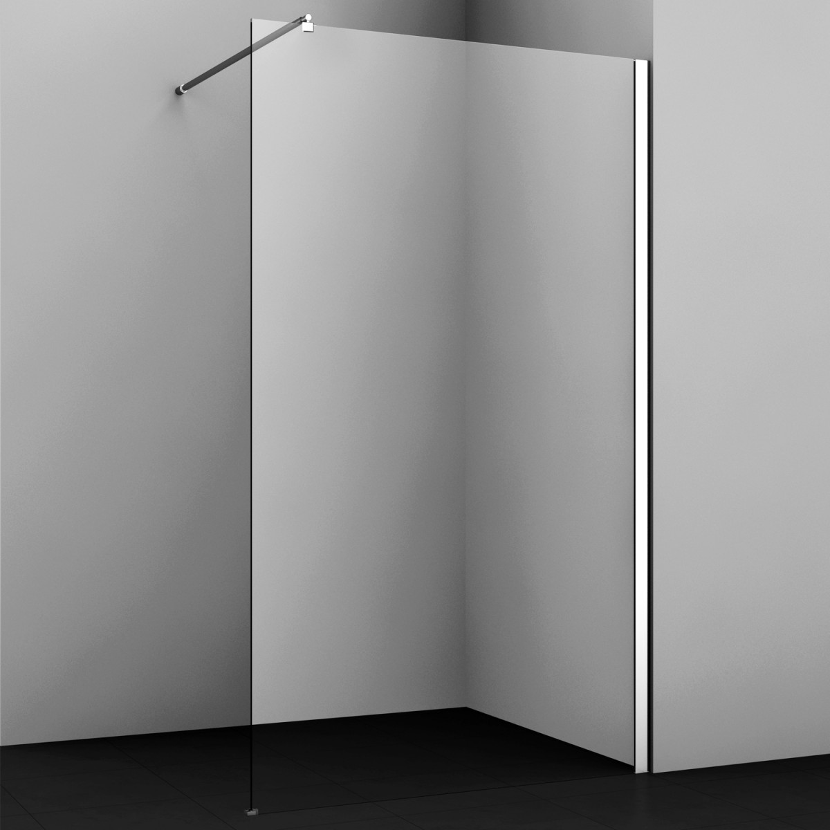 Душевая перегородка WasserKRAFT Rossel 28W39 900*2000 мм (хром/прозрачное)