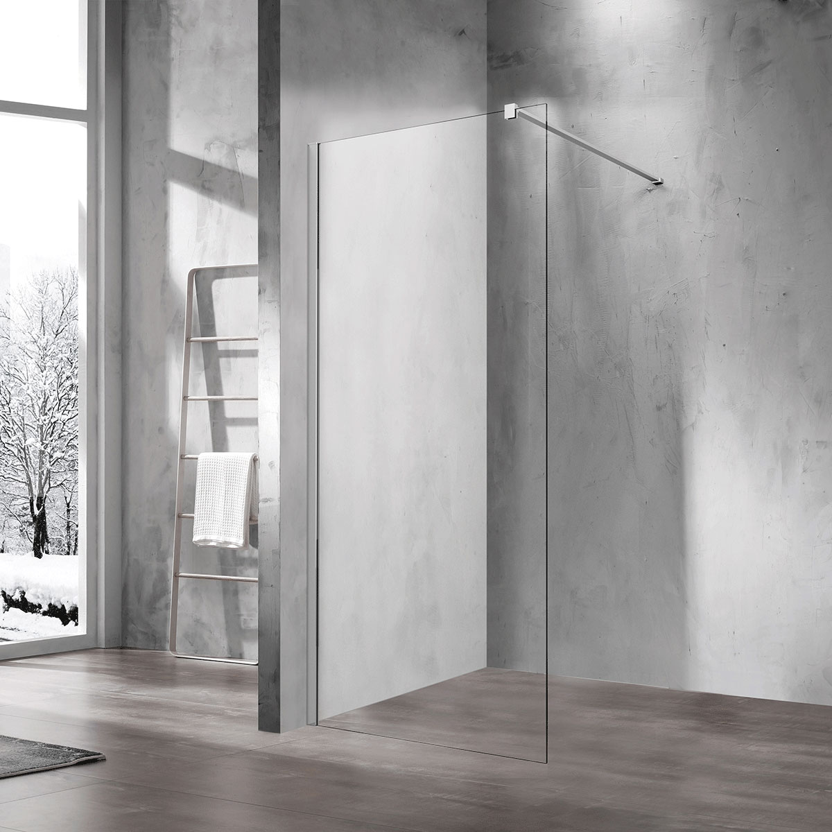 Душевая перегородка Vincea Walk-In VSW-1H700CL 700*2000 мм (хром/прозрачное)