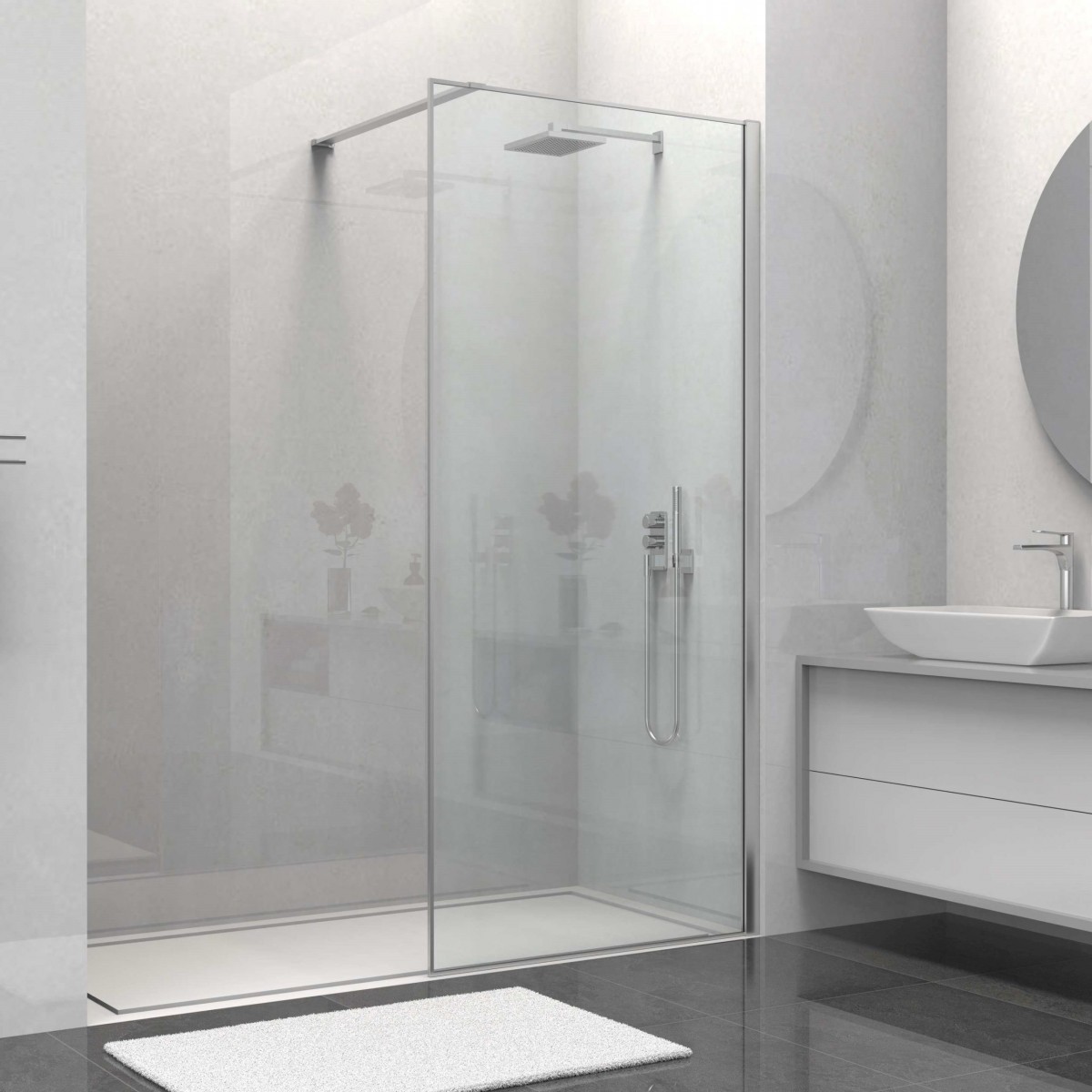 Душевая перегородка Vincea Walk-In HS VSW-1HS900CL 900*2000 мм (хром/прозрачное)