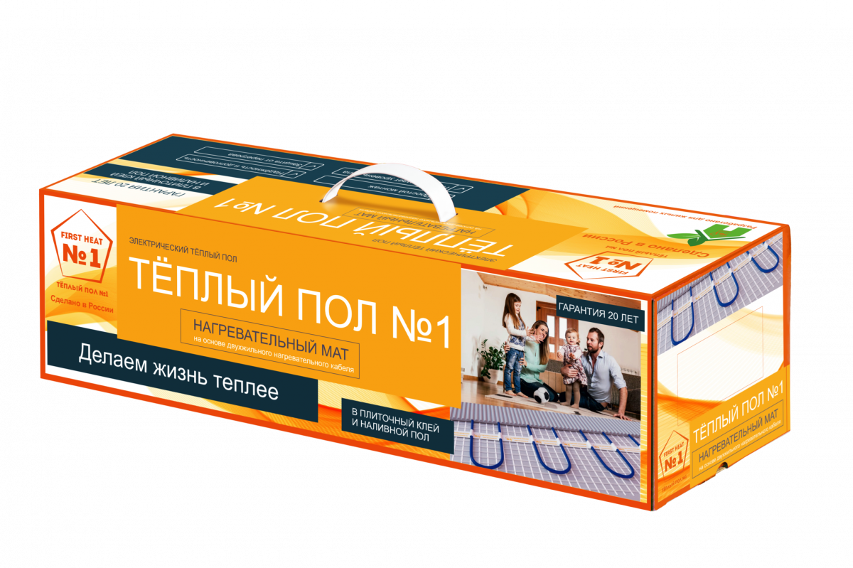 Нагревательный мат Теплый пол №1 ТСП-1440-9,0 (9,0 м2)