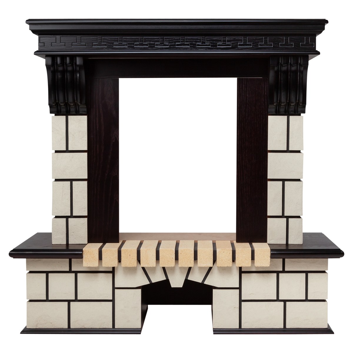 Портал для электроочага RealFlame Stone STD AO-287​​​​​​​ 1320*1060 мм (античный дуб/белый)